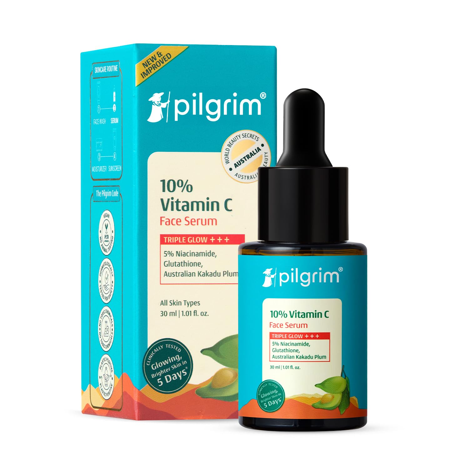 Pilgrim 10% Vitamin C Serum 30ml for Glowing Skin