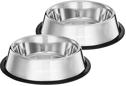 Stainless Steel Pet Feeding Bowls for Dogs and Cats