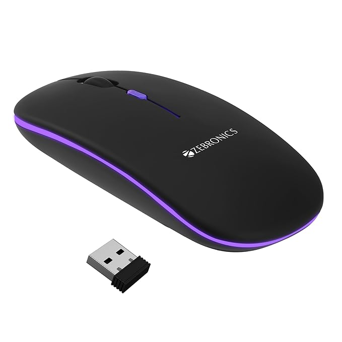 ZEBRONICS Blanc Slim Wireless Mouse