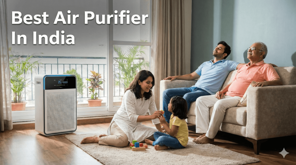 Smart air purifier for summer dust and allergies