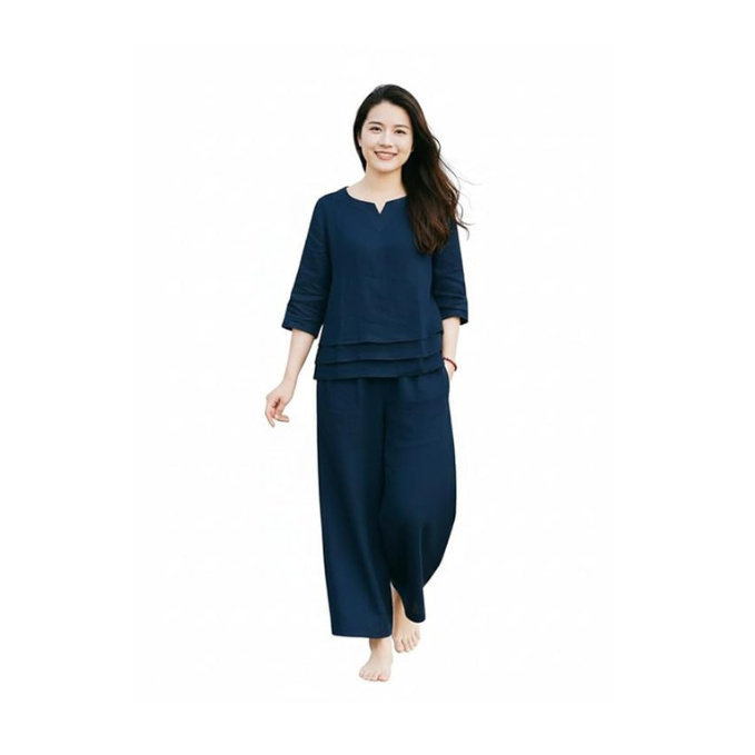 Cotton Linen Co-Ord Set for Women