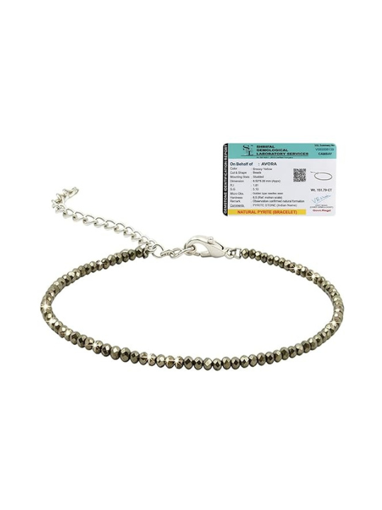 AVORA Raw Pyrite Anklet