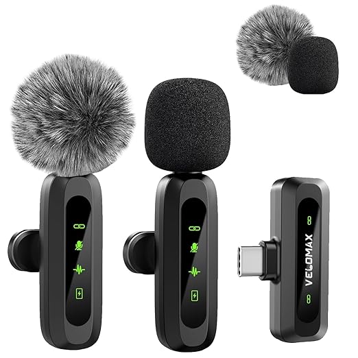 VELOMAX Wireless Mic for YouTube