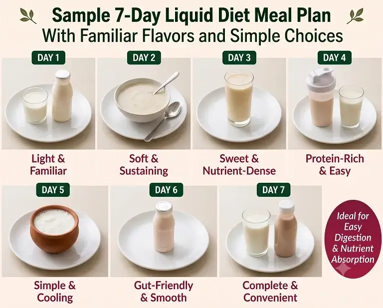 7-Day Liquid Diet Meal Plan