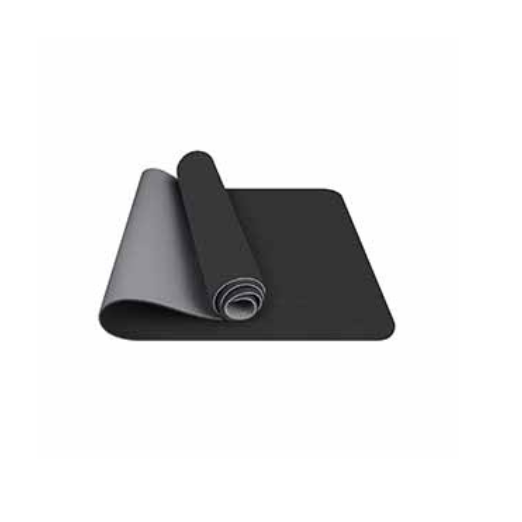 Black Solid Yoga Mat