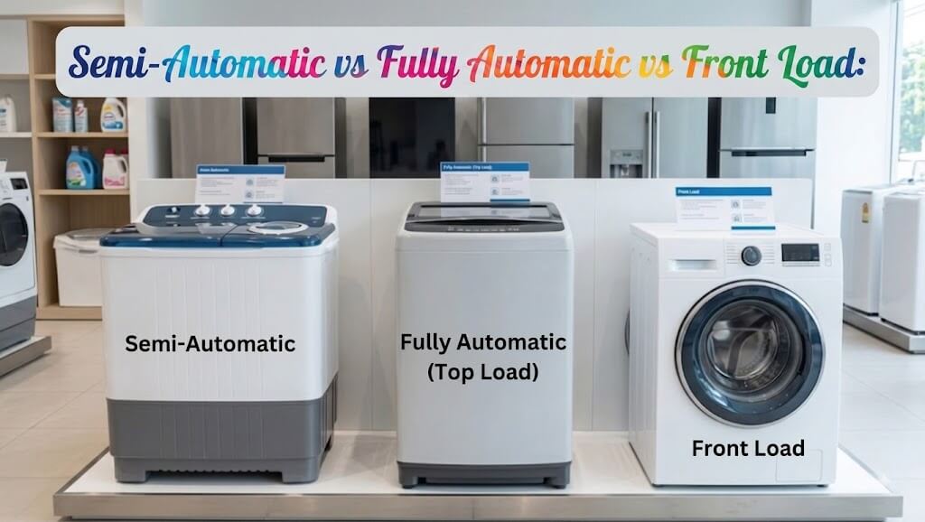 Semi-Automatic vs Fully Automatic vs Front Load